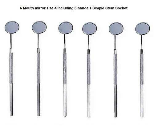 6 Mouth Mirror with 6 handles