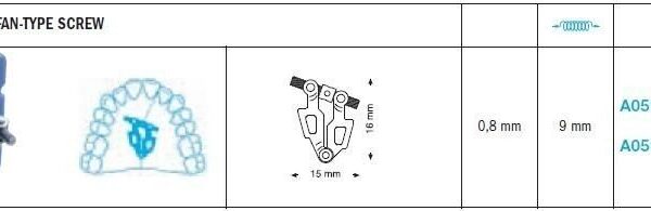 Asymmetric Fan Type Screws - Leone