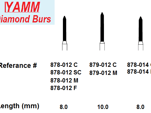 Diamond Burs - Beveled Cylinder - Yamm