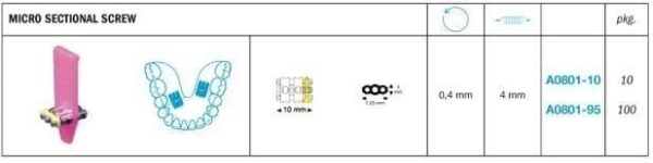 Expansion Micro Sectional Screw - Leone