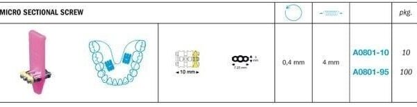 Expansion Micro Sectional Screw - Leone