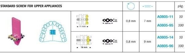 Expansion Standard Screw For Upper Appliances - Leone