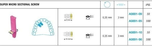 Expansion Super Micro Sectional Screw - Leone