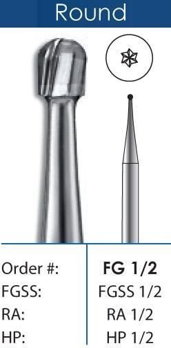Round Short Shank Carbide Burs