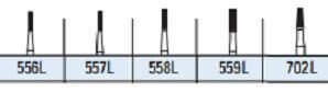 FG Surgical Straight Fissure Crosscut Carbide Burs - Kerr