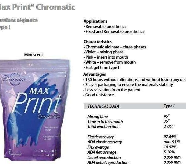 Max Print Chromatic Alginate