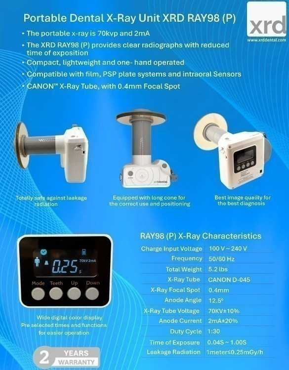 Portable Dental X-Ray Unit - XRD