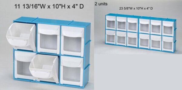 Tilt Bin 6-Bin Unit - PlasDent