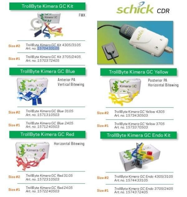 TrollByte Schick CDR Sensor Holders