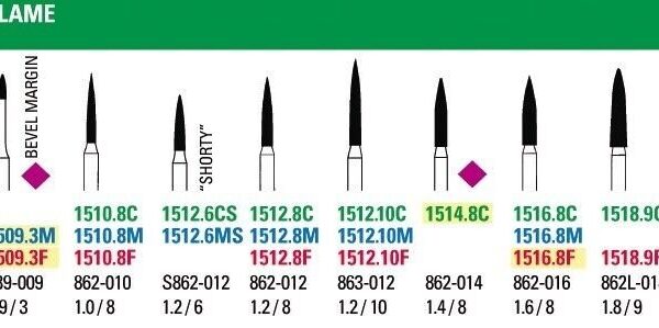 NeoDiamond Flame Burs - Microcopy