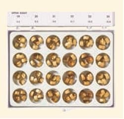 Gold Anodized Aluminum Crowns - DA