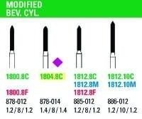 NeoDiamond Modified Bev. Cylinder Burs - Microcopy