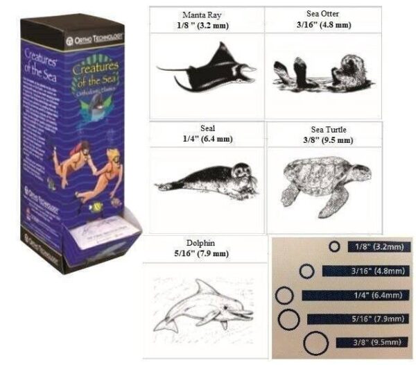 Creatures Of The Sea Elastics - Medium Non-Latex