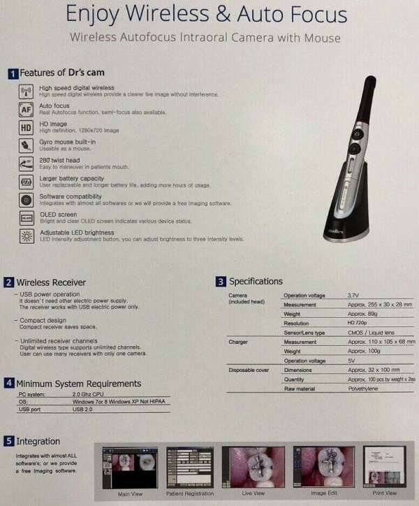 Drs Cam - Wireless Intraoral Camera - Good Doctors