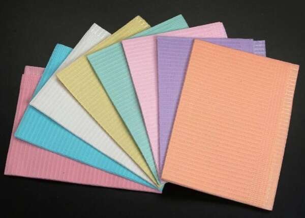  Patient Bibs - 2-Ply Polybacked