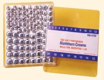 Aluminum Crowns Pre-Formed Refills