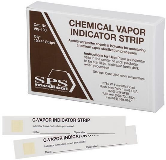 Chemical Vapor Chemical Indicator Strips - SPS Medical 1 Chemical Vapor Chemical Indicator Strips - SPS Medical