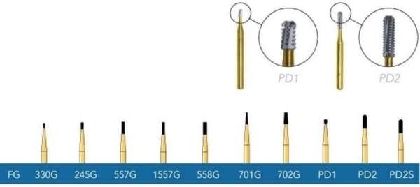 Crown Cutting Carbide Burs