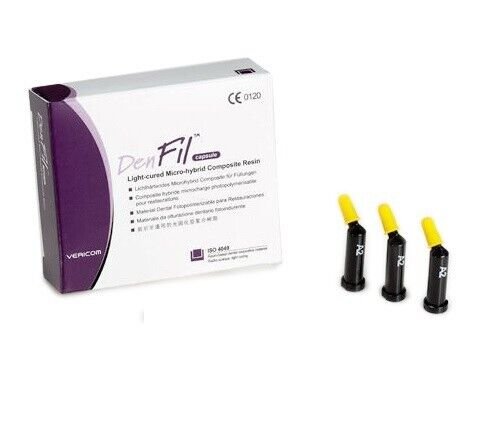 Denfil light-cure composite capsules - Vericom 1 Denfil light-cure composite capsules - Vericom