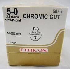 Ethilon Chrome Gut Sutures - Ethicon