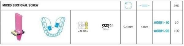 Expansion Micro Sectional Screw - Leone