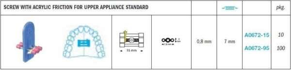 Expansion Screws with Acrylic Friction for Upper Appliance Standard - Leone