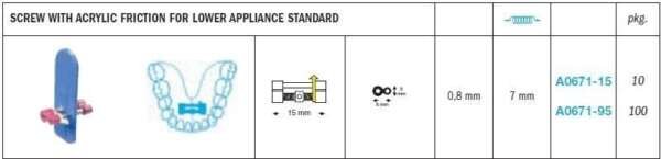 Expansion Screws with Acrylic Friction for Lower Appliance Standard - Leone