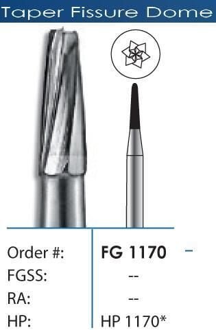 FG R.E. Tapered Fissure Carbide Burs