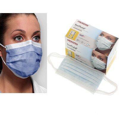 Isofluid Earloop Mask Level 1 - Crosstex 1 Isofluid Earloop Mask Level 1 - Crosstex