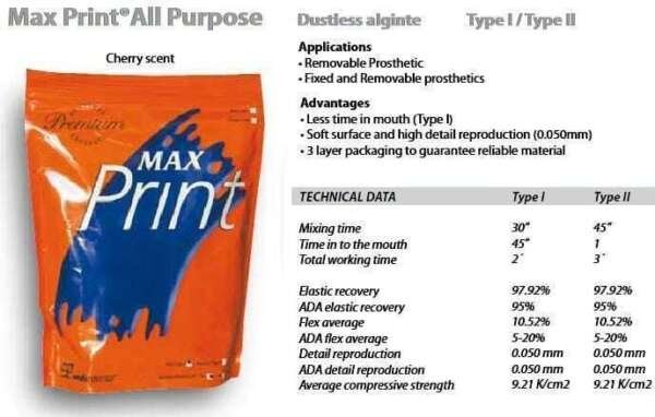 MaxPrint Dustless Alginate - MDC