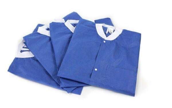 Premium SMS Lab Coats with Knit cuffs and collar