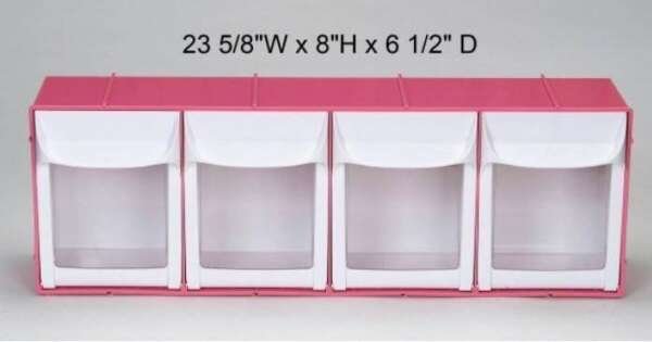 Tilt Bin 4-Bin Unit - PlasDent