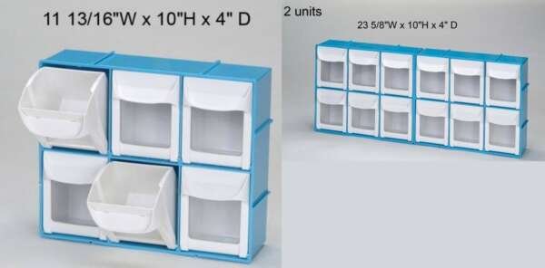 Tilt Bin 6-Bin Unit - PlasDent
