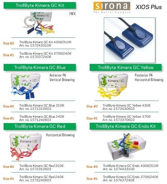 TrollByte Sirona Xio Plus Sensor Holders