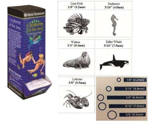 Creatures Of The Sea Elastics - Light Natural Latex