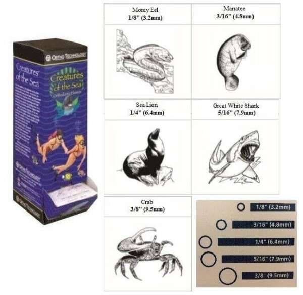 Creatures Of The Sea Elastics - Heavy Natural Latex