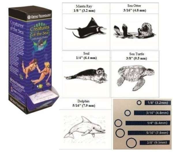 Creatures Of The Sea Elastics - Medium Non-Latex