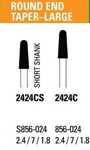 NeoDiamond Round End Taper Large Burs - Microcopy